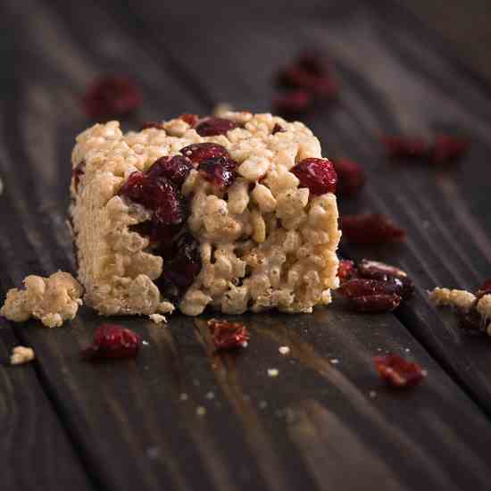 Cranberry Rice Krispie Treats