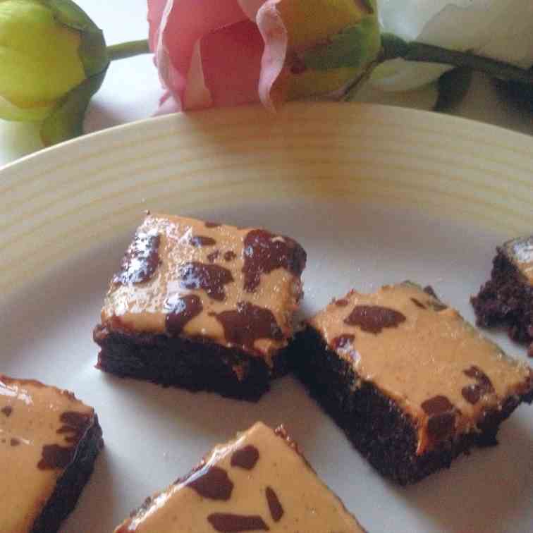 Peanut Butter Brownie - Vegan - Gluten Fre