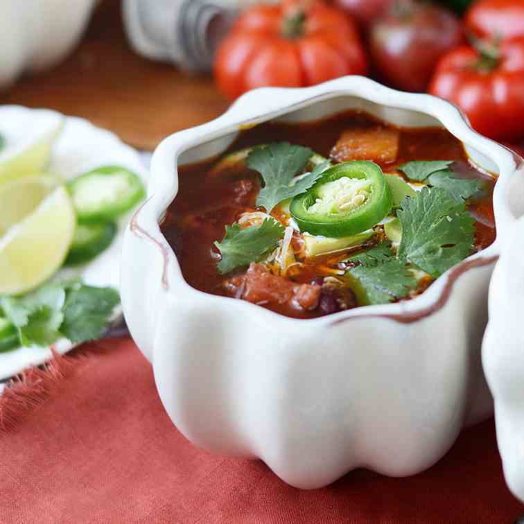 Pumpkin Chicken Chili