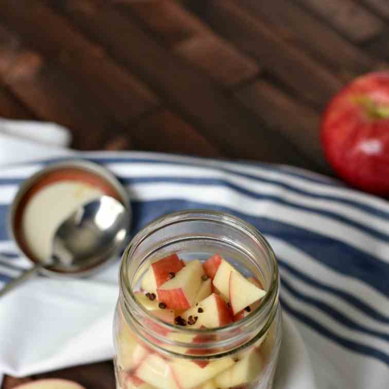 Apple Pie Overnight Oats with Grains of Pa
