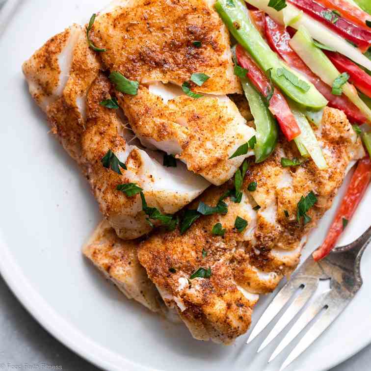 Low Carb Cajun Grilled Cod 