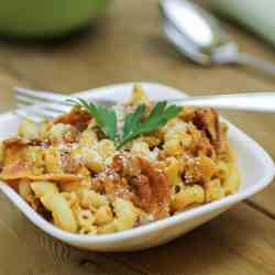 Pumpkin Pasta with Bacon