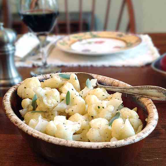 Cauliflower with Garlic and Sage