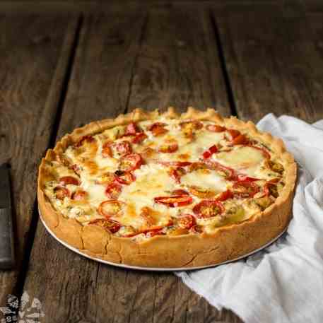 Gluten free cherry tomato tart