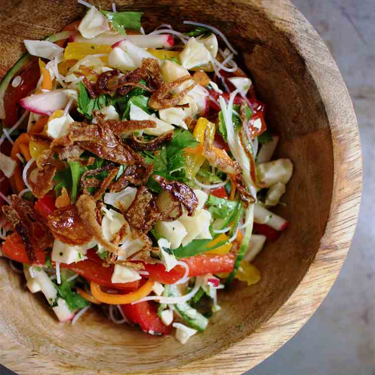 Vermicelli Salad with Lime-Garlic Dressing