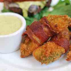 Bacon wrapped Avocado "Fries"