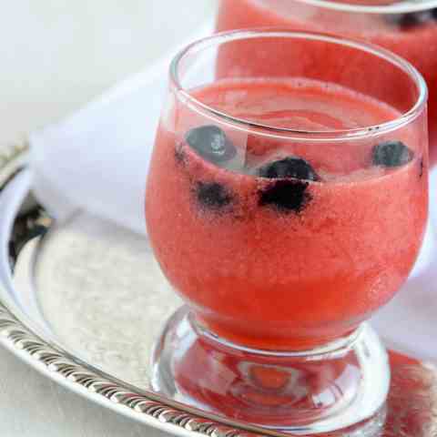 Sparkling Frozen Strawberry Lemonade