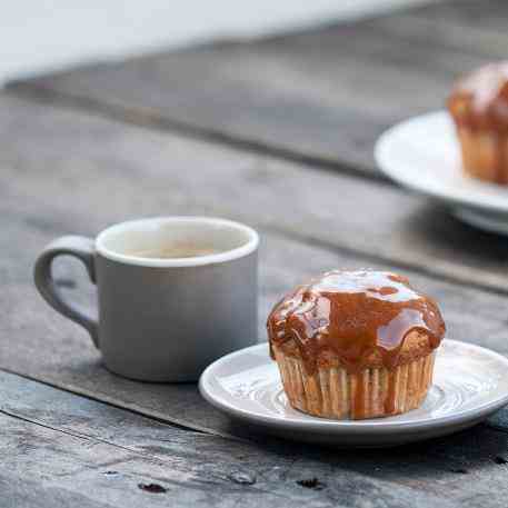 Vegan banana oat muffins