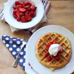 Strawberry Shortcake Waffles