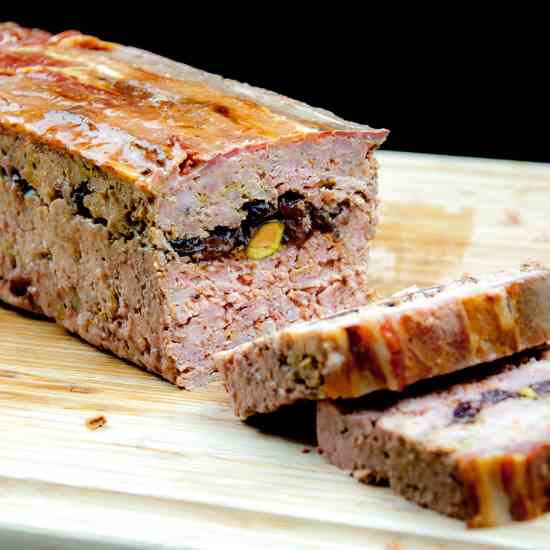 Pork, Duck, Cranberry - Pistachio Terrine