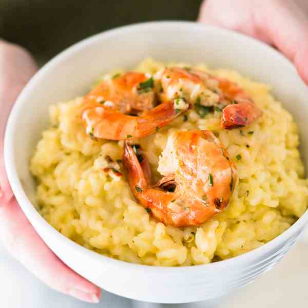 Saffron Shrimp Risotto