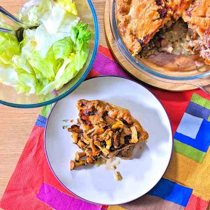 pork and wild mushroom pie