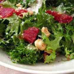 Blood Orange, Escarole and Hazelnut Salad