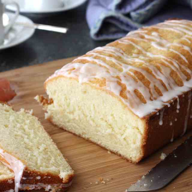 Glazed Pink Grapefruit Quick Bread