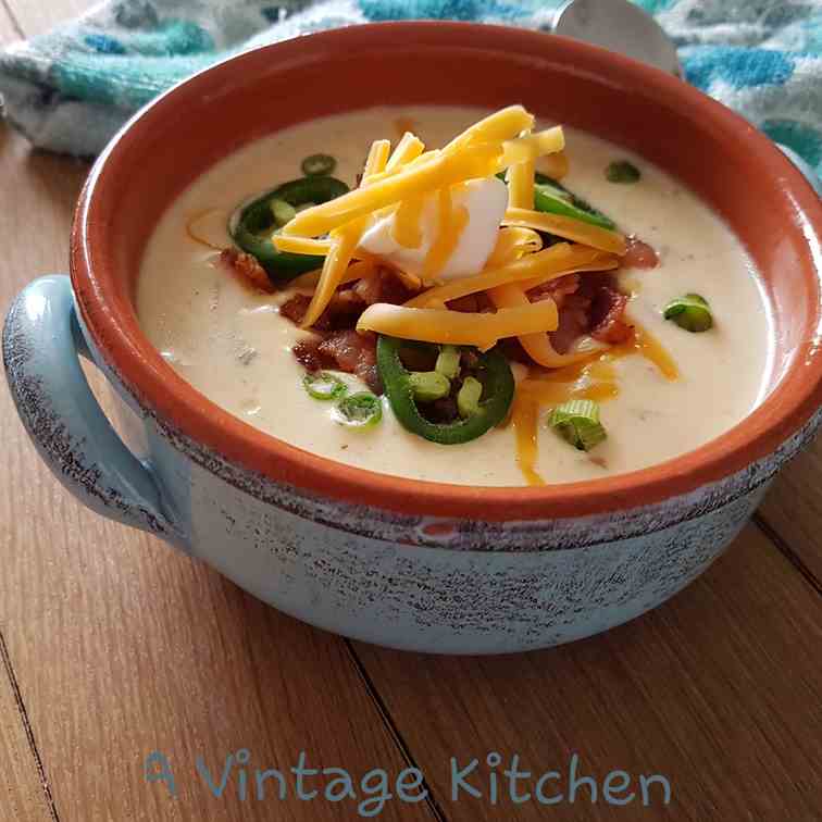 Jalapeno Popper Loaded Potato Soup