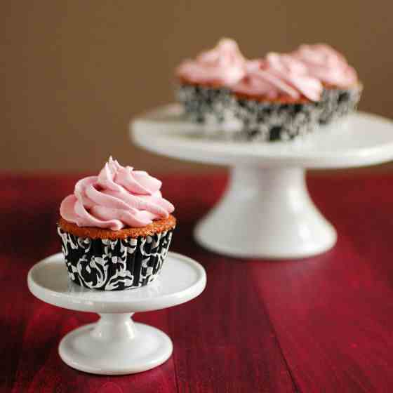 Tri-Berry Cupcakes