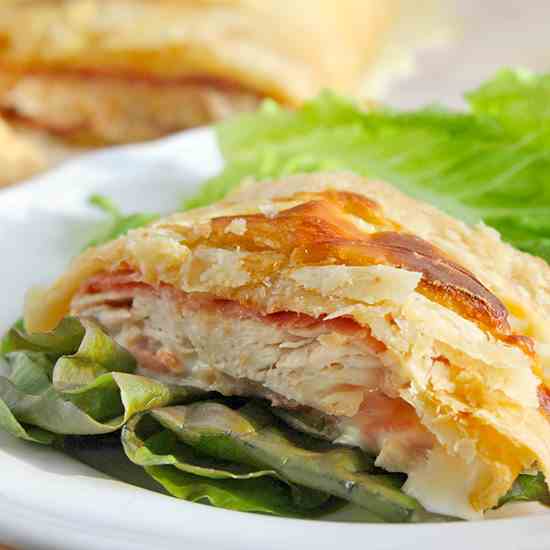 Puff Pastry Chicken Cordon Bleu