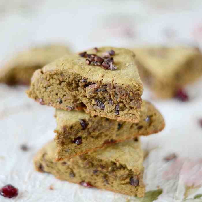 Cranberry Cacao Teff Scones