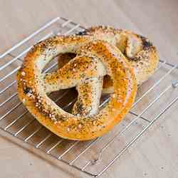 Pretzels and Bagels from Pizza Dough