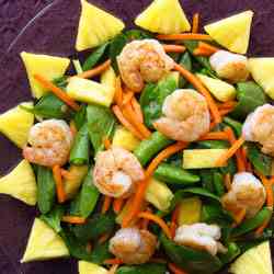 Sunny Shrimp and Spinach Salad