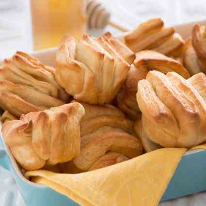 Honey Butterflake Rolls