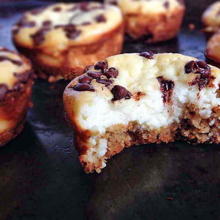 Chocolate Chip Cookie Mini Cheesecakes