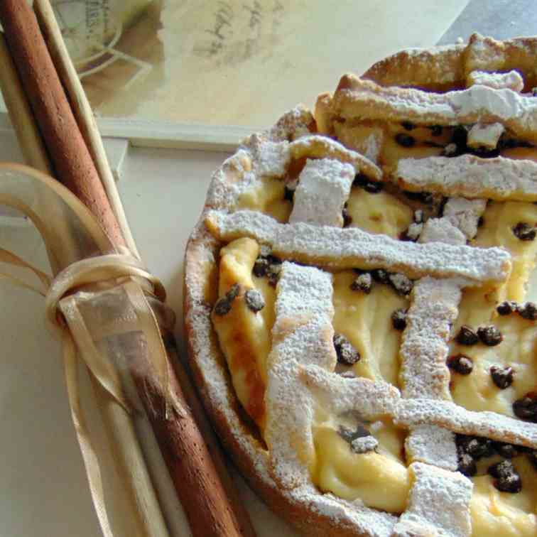 crostata ricotta e cioccolato