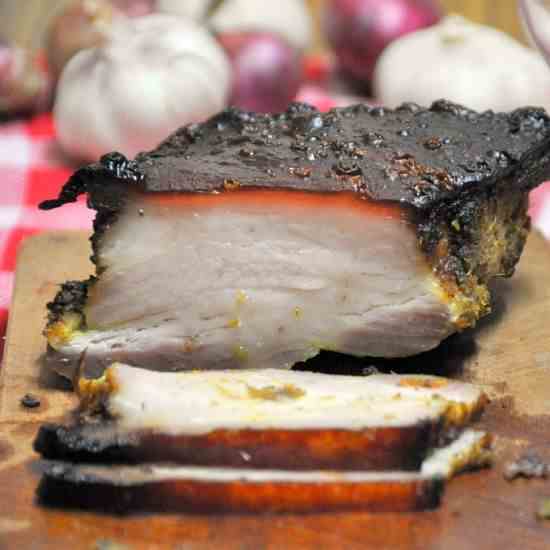 Balinese Brined Crispy Roast Pork Belly