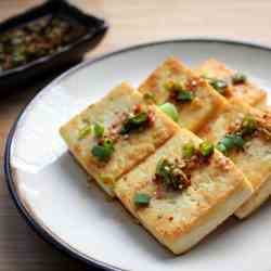 Pan-Seared Tofu with Soy Dipping Sauce