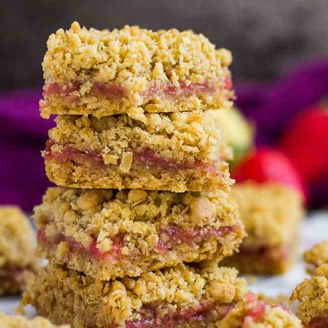 Strawberry Lemon Crumb Bars