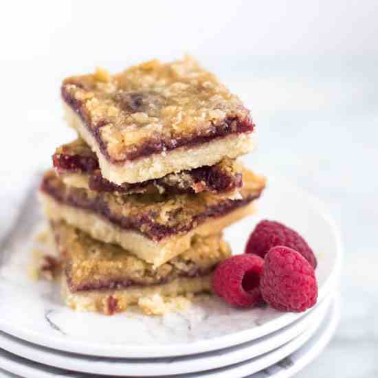 Raspberry Crisp Bars