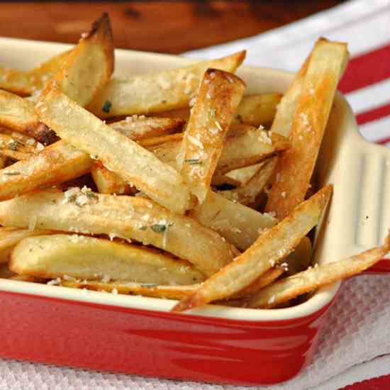 Oven Fries with Herbs and Pecorino
