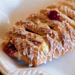 Cherry ‘n Cheese Lattice Coffeecake