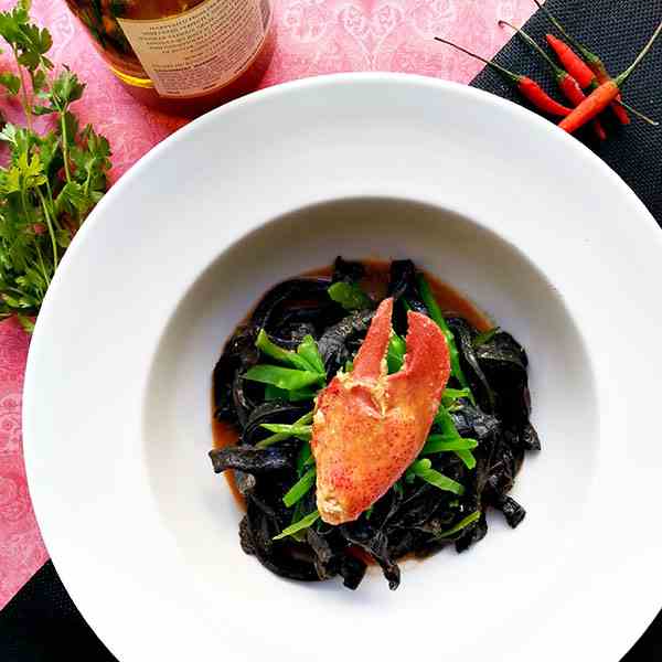 Squid ink pasta