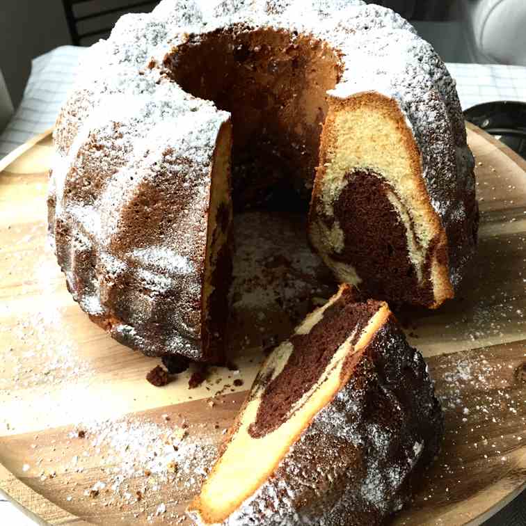 German marble cake