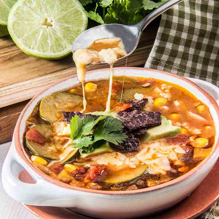 Slow Cooker Tortilla Soup 