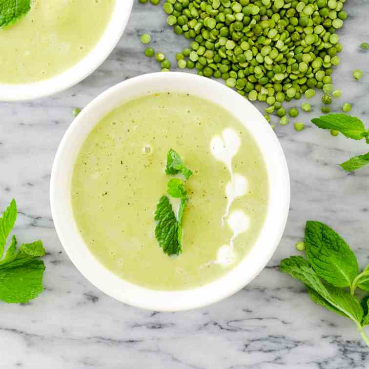 Green Split Pea Gazpacho