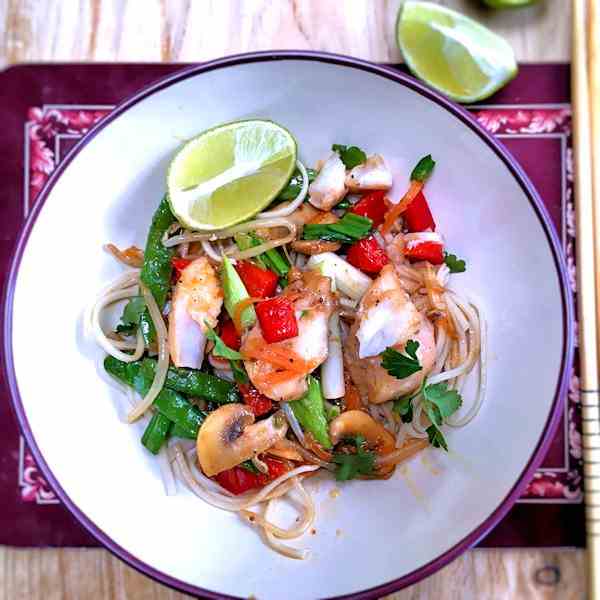 thai fish stir fry