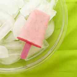 Strawberry Limeade Pops