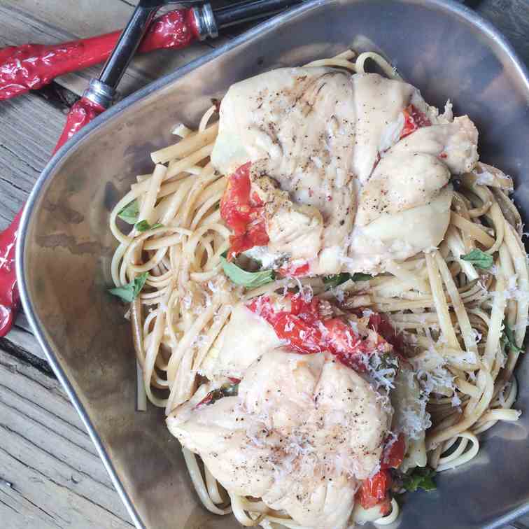 Caprese Stuffed Chicken 