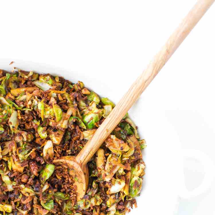 Brussels Sprouts and Toasted Coconut