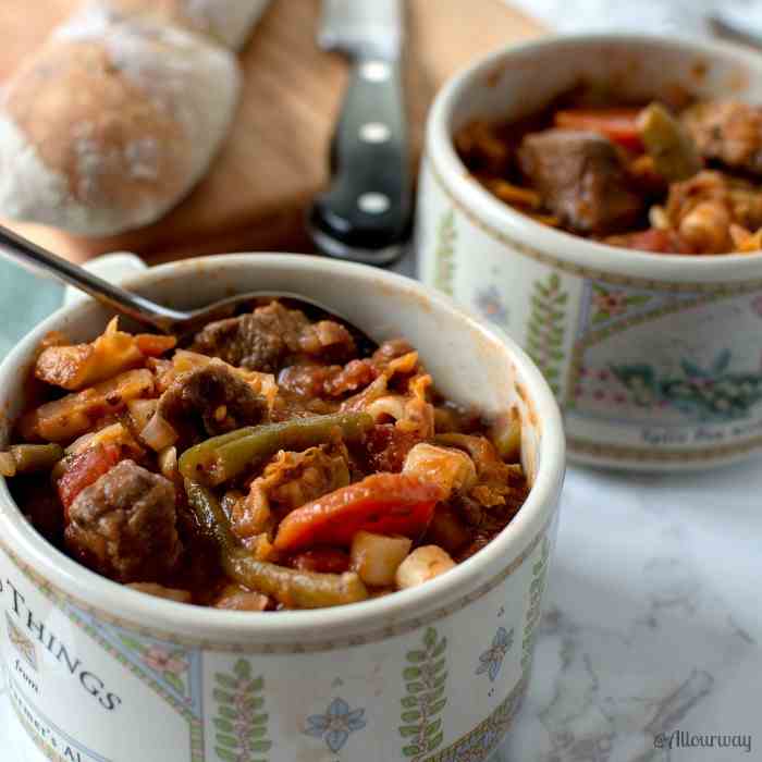 Rustic Italian Vegetable Beef Stew 