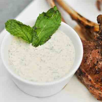 Lamb With Yogurt Mint Sauce