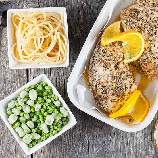 Orange honey glazed turkey breasts