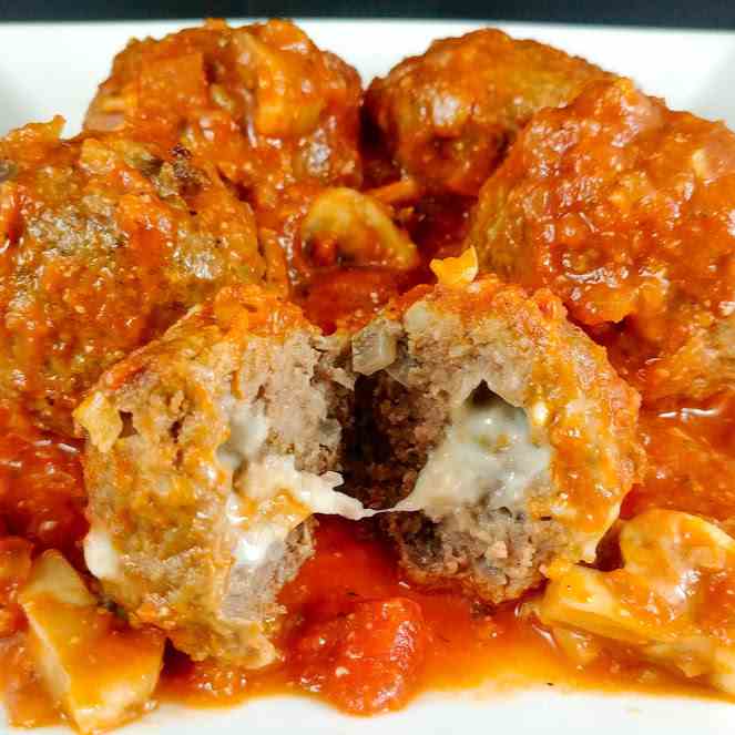 Cheese Stuffed Meatballs