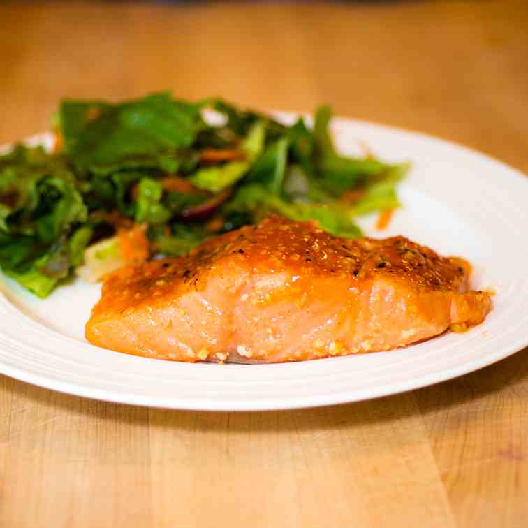 Sous Vide Miso Maple Salmon