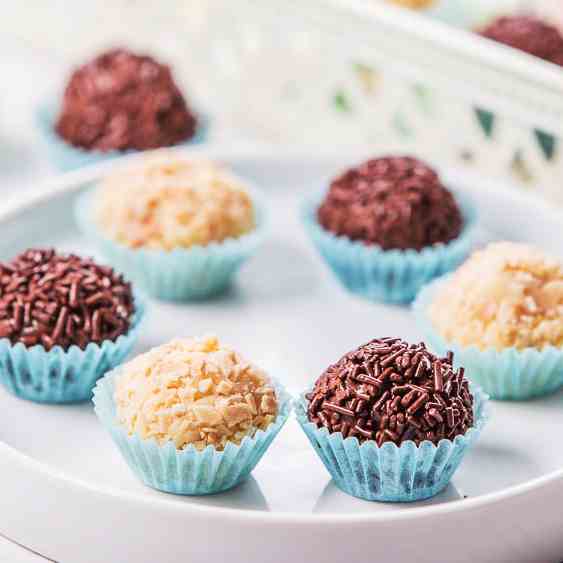 Almond and Chocolate Brigadeiro