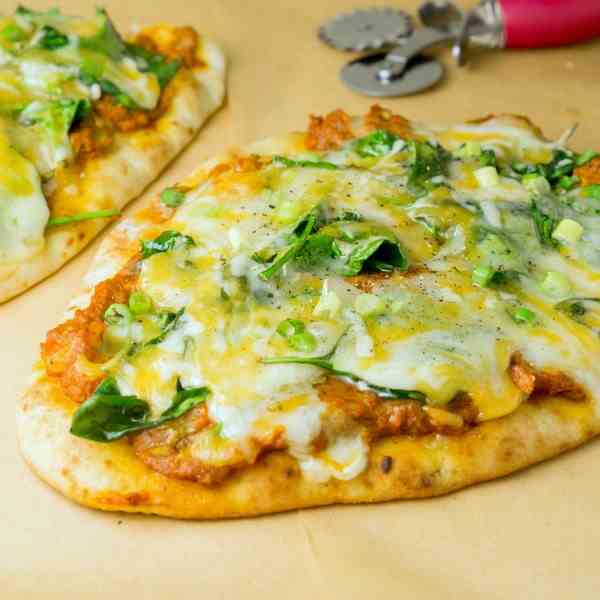 Garlic Naan Tikka Masala Pizza