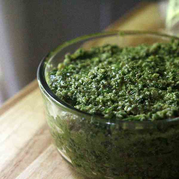 Garlic Scape Pesto