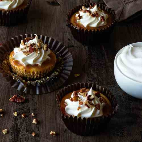 Pumpkin Cheesecake with Salted Caramel